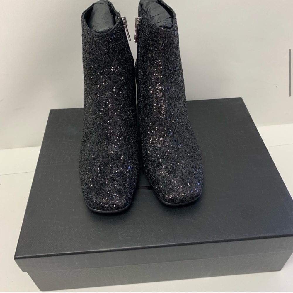 Black Sparkle Booties